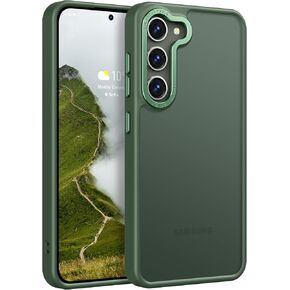 Rayboen for Samsung Galaxy S23 Plus case, Translucent Frosted Skin Feel Anti-Scratch Hard PC Back Soft Silicone Edge, Slim Fit Shockproof Protective Phone Cover for Samsung S23+ Plus, Matte Purple