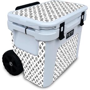 بريق لامع بريق بارد متوافق مع yeti roadie 32 برودة بعجلات - CBD أسود - قسط 3M فينيل غلاف الافتراء غطاء ملصق - من السهل تطبيق | مصنوع في الولايات المتحدة الأمريكية من قبل Mayyskins