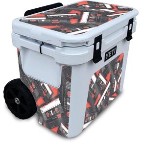 بريق لامع لامع بارد متمثل مع yeti roadie 32 برودة بعجلات - mixtape - قسط 3M فينيل الواقي غلاف ملصق الغلاف - من السهل تطبيق | مصنوع في الولايات المتحدة الأمريكية من قبل Mayyskins
