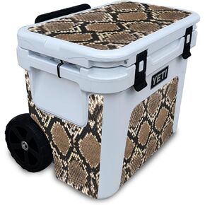 Cooler Skin Compatible with Yeti Roadie 32 Wheeled Cooler - Rattler - Premium 3M Vinyl Protective Wrap Decal Cover - Easy to Apply | Crafted in The USA by MightySkins