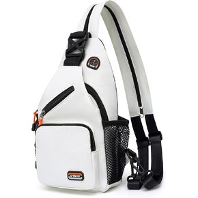 O-TBOST Travel Small Sling Bag Crossbody Bags for Women Men Casual Backpack Cross Body Pack Daypack for Hiking and Biking (black)