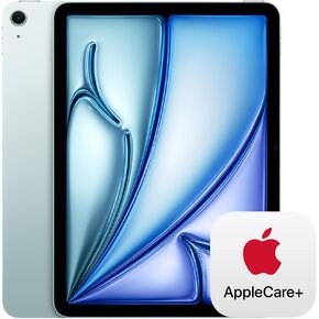 Apple iPad Air 11 بوصة مع شريحة M3 مصممة لذكاء Apple ، شاشة شبكية العين السائلة ، 512 جيجابايت ، كاميرا أمامية/خلفية 12 ميجابكسل ، Wi-Fi 6e ، معرف اللمس ، عمر البطارية طوال اليوم-الأزرق مع AppleCare+ (2 سنة)