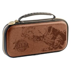 RDS - Licensed Nintendo Switch OLED, Nintendo Switch & Switch Lite The Legend of Zelda: Tears of the Kingdom Game Traveler Deluxe Travel Case - Brown