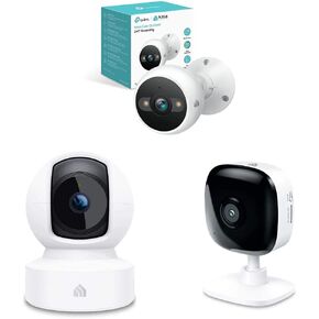 Kasa Smart 4MP 2K Security Camera Outdoor Wired & Pan/Tilt Smart Security Camera & Security Camera for Baby Monitor, 1080p HD Indoor Camera for Home Security with Motion Detection