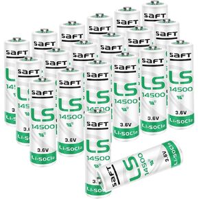*<20Pack>LS14500 3.6V 2600mAh AA Lithium Battery for LS 14500 Battery Applied for Special Testing Electronic Equipment etc.
