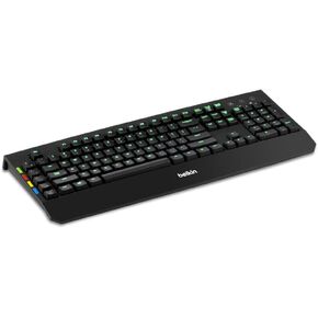 Belkin KVM Remote Control with Integrated Keyboard - Cable Connectivity - USB Interface - Rugged - KVM Switch - Mechanical Keyswitch - Black - TAA Compliant