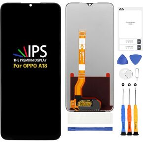 A-MIND Screen Replacement for Oppo A18 6.56" OEM Original LCD Display Touch Digitizer Assembly with Repair Tools Kit Full Front Panel Repair Kit CPH2591