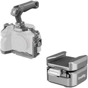 SmallRig HawkLock Quick Release Cage Kit for Sony Alpha 7R V/Alpha 7 IV/Alpha 7S III and HawkLock H18 Quick Release Support with Cold Shoe