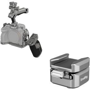 SmallRig HawkLock Quick Release Cage Kit for Sony Alpha 7R V/Alpha 7 IV/Alpha 7S III and HawkLock H18 Quick Release Support with Cold Shoe