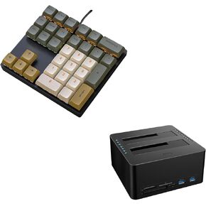 Wired Mechanical Numpad & Hard Drive Docking Station