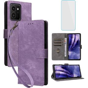 for Nokia HMD Skyline Wallet Phone Case with Screen Protector [RFID Blocking] Leather Flip Card Holder Kickstand Strap Women Men Cell Phone Case for Nokia Skyline HMD Sky line 5G Blue