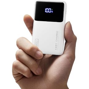 INIU Portable Charger, Slimmest 10000mAh 22.5W PD Power Bank, USB C in&Out Fast Charging Battery Pack, External Phone Powerbank Compatible with iPhone 16 14 13 12 Samsung S22 S21 S20 Google iPad etc