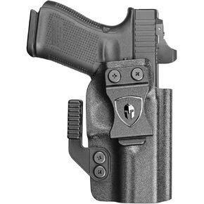 WARRIORLAND Kydex Holster, Fits Glock 17/19 Gen 3-5 & 19X/ 43/ 43X/ 43Xmos, Sig P365/ P365X/ P365XL, Taurus G2C/ G3C, Hellcat Pro, IWB Carry, Adj. Retention, with Claw & Right- / Left-Hand Optional
