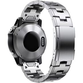 26mm Titanium Metal Quick Release WatchBand Compatible for Fenix 8 51mm/Enduro 3 51mm/Fenix 6X Pro/7X Pro/5X Plus,22mm Band for Fenix 8 47mm/E 47mm/Fenix 6 Pro/7/5 Plus/EPIX 2/Forerunner 965