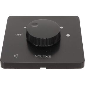 50W Volume Control Professional Safety 5 Gears Tuning Knob Volume Controller for Home Speakers 50W in Wall Volume Control Impedance Matching for Home Speakers (Black)