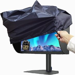 Covering All Ports Computer Gaming Monitor Dust Cover Compatible for PC Monitor Benq 272U, Large Monitor Jackets for Desktops Drawing PC