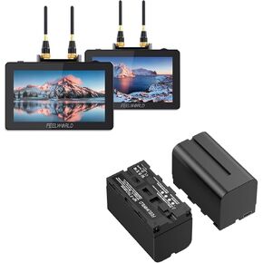 FEELWORLD FT6 FR6 Camera Monitor with 2xF750 4400mAh Battery