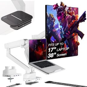 AVLT Dual Monitor Arm and Reinforcement Plate