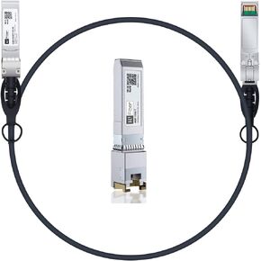 10Gbase-T SFP+ RJ45 Transceivers with 10G SFP+ DAC 1M,Compatible with Cisco, Meraki, MikroTik, Ubiquiti, Unifi, Netgear, QNAP, D-Link and More