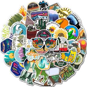 50PCS Oregon Travel Stickers, Oregon Graffiti Pack Waterproof Vinyl Decals for Water Bottles Cup Laptop Mobile Phone Skateboard Outdoor Travel (Green-1)