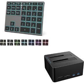 Tri-Mode Aluminum Numpad & Hard Drive Docking Station