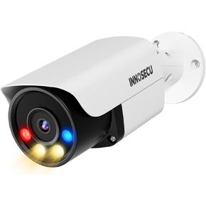 AI 8MP Bullet IP PoE Camera, Instant Siren Spotlight Alarms Security Camera for Home Safety, Color Night Vision, Two-Way Audio, 2.8mm Lens Wide Angle 110°, Human&Vehicle Detection, INB8BD37D