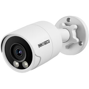 4MP PoE Camera, IP Outdoor Bullet Security Camera, Waterproof IP67, 2.8mm Lens Wide Angle 110°, Smart Motion Detection, Human Vehicle Detection for Home Security System, INB4FR38F (White)