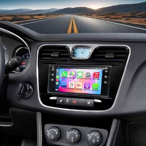 Android 13 Car Radio Stereo for Chrysler 200 2011 2012 2013 2014, 4GB RAM + 64GB ROM 7" HD Touchscreen Car Stereo, Wireless CarPlay & Android Auto, GPS & Bluetooth, Back-up Camera, FM Radio
