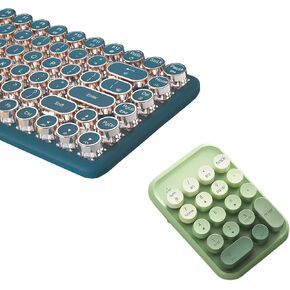 Tri-Mode Typewriter Style Mechanical Gaming Keyboard with Tri-Mode Numpad
