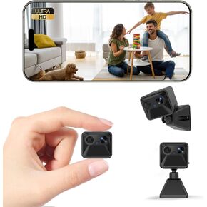 Wireless Mini Hidden Security Camera 4K HD with 120-Day Battery - WiFi Indoor Spy Camera, APP Control Real-Time Alerts, Auto Night Vision, for Home/Baby/Pet