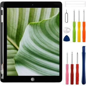 New LCD Touch Screen Digitizer Assembly for iPad Air 2 2014 9.7" A1566 A1567 Touch Screen Digitizer Assembly Replacement with Upgraded Repair Tools Kit-Black
