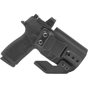 GRITR IWB Kydex Right/Left Hand Sig Sauer P365-XMACRO Pistol Holster - Optic Cut, Concealment Claw, Open Bottom, 1.5" Belt Clip, Adjustable Retention & Cant