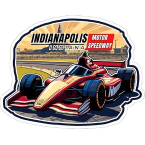 Indianapolis Motor Speedway Indiana Sticker 4 Inch - Waterproof Vinyl Decal for Laptop Water Bottle Car Tumbler - Durable Aesthetic Long-Lasting Stickers for Adults ID44990