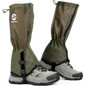New Outdoor Snow Gaiters, Adjustable Waterproof Oxford Fabric Leggings, Lightweight and Warm for Hiking, Walking, Hunting, and Travel – One Size Fits Most