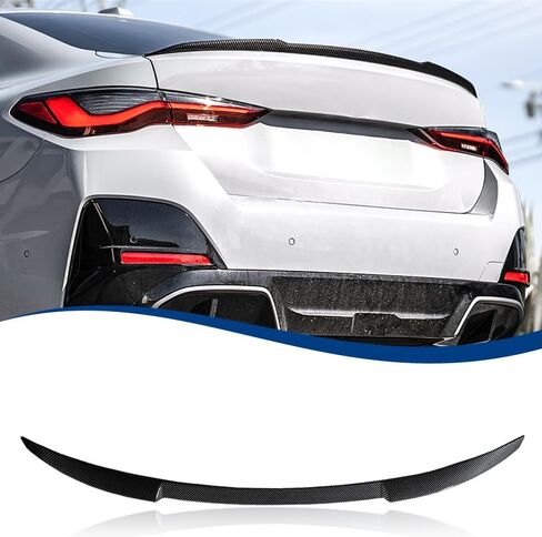 Carbon Fiber Pattern F32 Rear Spoiler PSM-Style Compatible with (2013-2020) 4-Series F32 Coupe in Kuwait