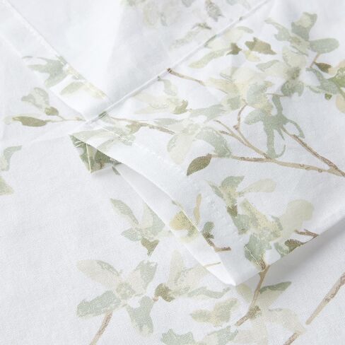 Laura Ashley Home - Cotton Pole Top Valance, Stylish & Lightweight Window Treatment for Home Decor (Charlotte Blue, 86" x 15") in Saudi Arabia