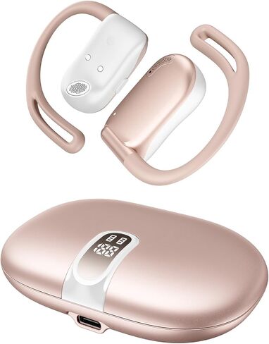 Open Ear Headphones, 0.28oz Lightweight Next-Gen Bluetooth 5.4 Air Conduction Wireless Earbuds w/Extra Bass, 48H Playtime, 3 EQ Modes, ENC Mic, IPX5, Snug Fit for Workout Running Black in Saudi Arabia