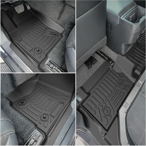 Floor Mats Fit for Toyota RAV4 2019 2020 2021 2022 2023 2024(Not for Hybrid),Custom Fit TPE All Weather Floor Mats,Front and Rear Row Mats,Automotive Car Floor Liners Set,Black in Kuwait