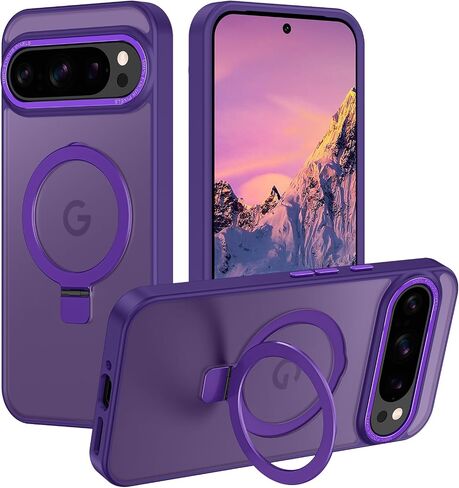 لحالة Google Pixel 9 Pro XL مع حامل غير مرئي مغناطيسي [حماية إسقاط عسكري] [متوافق مع Magsafe] in Saudi Arabia