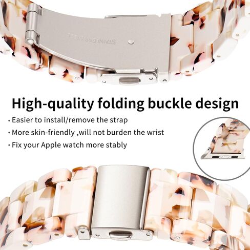 نطاقات راتنجات Bestig متوافقة مع Apple Watch Band 38mm 40mm 41mm 42mm 44mm 45mm 46mm 49mm النساء الرجال ، حزام مضاد للوزن للوزن لـ iWatch Ultra Se Series 10 9 8 7 5 4 3 2 1 in Kuwait