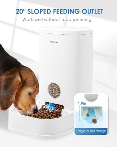 PAWGETHER® Gravity Automatic Pet Water Dispenser with Filter for Cats and Small Dogs 1 Gallon/3.5L Auto Pet Waterer Dog Water Dispenser, Easy to Fill in Kuwait