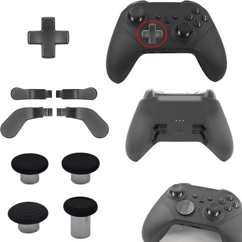 9 في 1 مجاذيف للتحكم في النخبة لأجهزة Xbox Elite 2 Core ، استبدال D-Pads لوحدة التحكم في Xbox Elite 2 Core ، Thumbsticks لـ Elite Series 2 Core Controls ، أجزاء الملحقات لـ Xbox One Elite 2 (Silver) in Kuwait
