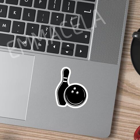 (3PCS) Bowling Sport Stickers - Waterproof Vinyl Decal for Bowlers, Sports Lovers, Laptop, Water Bottle, Tumbler, Scrapbook, Helmet Size 3" x 2.5 " in Saudi Arabia