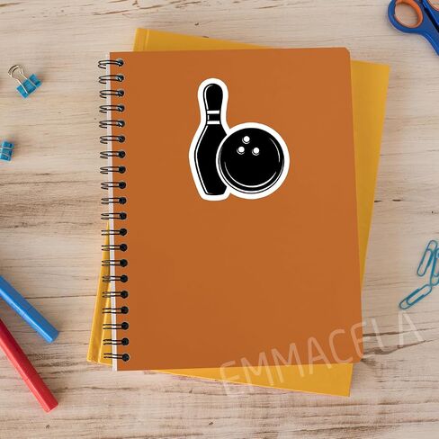 (3PCS) Bowling Sport Stickers - Waterproof Vinyl Decal for Bowlers, Sports Lovers, Laptop, Water Bottle, Tumbler, Scrapbook, Helmet Size 3" x 2.5 " in Saudi Arabia