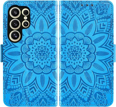 حالة الهاتف ASUWISH لـ Samsung Galaxy S24 Ultra 5G مع واقي شاشة زجاجي مقسّرات وجلد من جلد الزهرة ، غطاء الائتمان ، ملحقات خلية بطاقة الائتمان S24ULTRA 24S S 24 24ULTRA النساء الرمادي in Kuwait