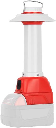 8w 800lm Lantern for Milwaukee 18V M18 Li-ion Outdoor Camping Lantern مع Hook ، OUTB & Type-C ، ضوء الطوارئ ، مثالي للتخييم ، المشي لمسافات طويلة ، والأنشطة الخارجية (أداة فقط) in Saudi Arabia