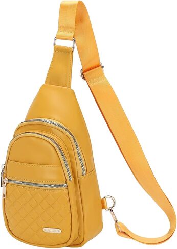 PU Leather Small Sling Bag Mini Crossbody Packpack - 7.9 "جيد للتنزه في السفر رياضة ركوب الدراجات - الوردي in Saudi Arabia