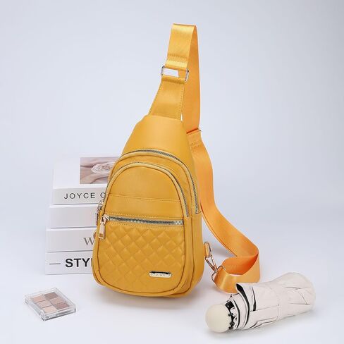 PU Leather Small Sling Bag Mini Crossbody Packpack - 7.9 "جيد للتنزه في السفر رياضة ركوب الدراجات - الوردي in Saudi Arabia