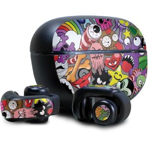 Headphone Skin Compatible with Bose Ultra Open Earbuds - Monster Mash - Premium 3M Vinyl Protective Wrap Decal Cover - Easy to Apply | Crafted in The USA by MightySkins