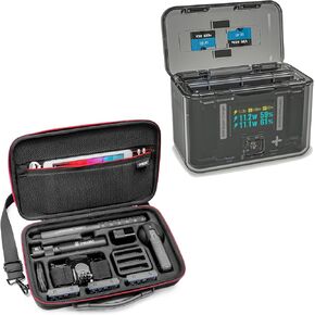 SYMIK Charger and Carry Case Bundle for Insta 360 X4